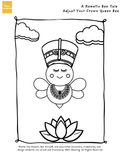 Adjust Your Crown Queen Bee Coloring Page 1
